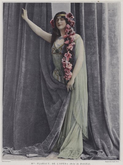 Marianne Flahaut in the Role of Dalila by Reutlinger Studio